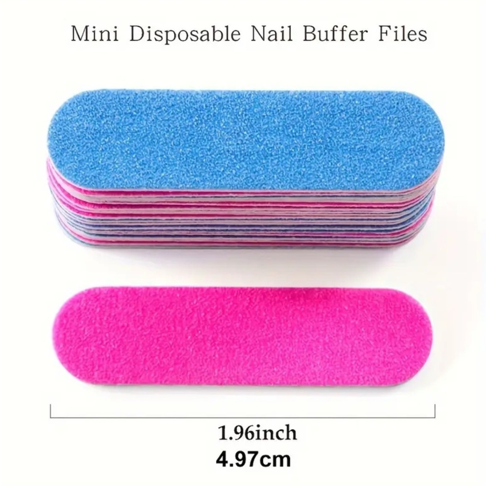 10pc Double Side Mini Nail Files